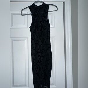 Black abstract pattern Hello Molly dress